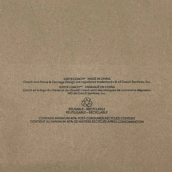 Brand New Size Large Coach Signature Paper Shopping Tote Bag 18.5” X 18” X 6.8” - Picture 5 of 8